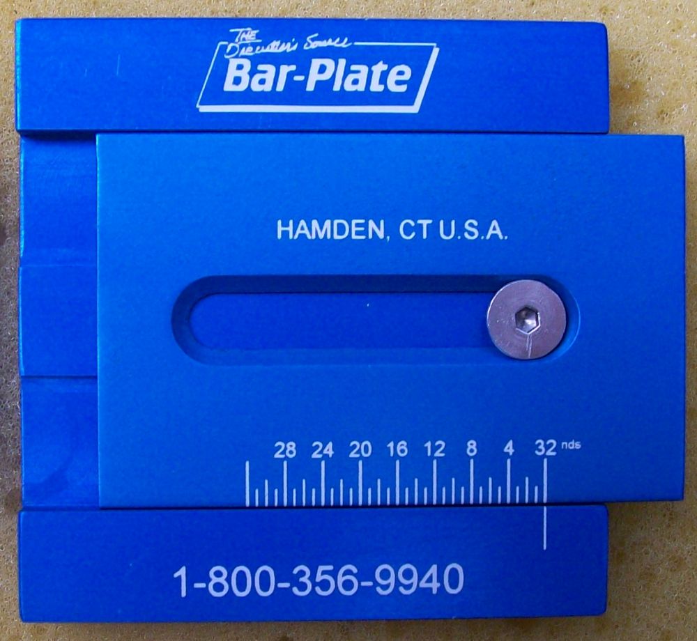 Laser Marked anodized aluminum ruler manufactured by Accurate Tool and Die of Stamford Connecticut - for BarPlate